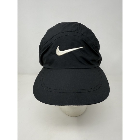 Vintage 90's Nike Clima Fit Hat Adjustable Running Cap Black Nike Town White Tag